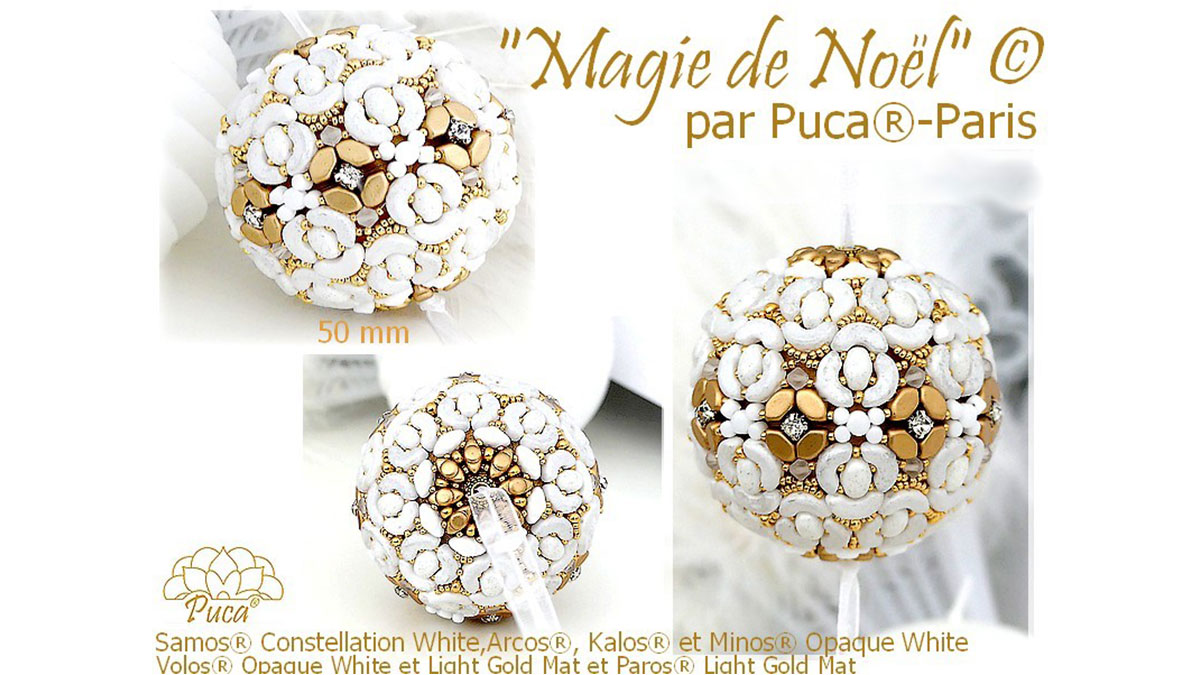 Schéma Boule en perles la Magie de Noël par Puca®