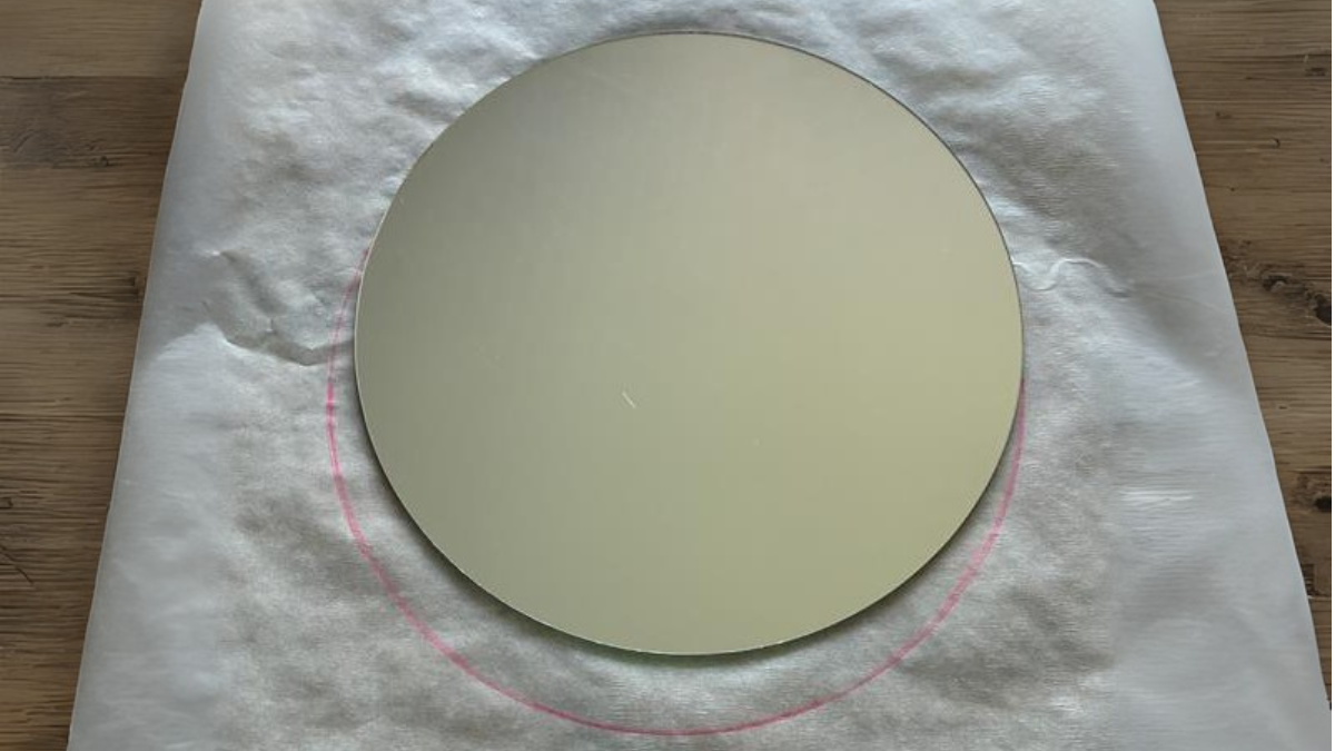 Miroir décoré en pâte polymère Cernit : Etape 1