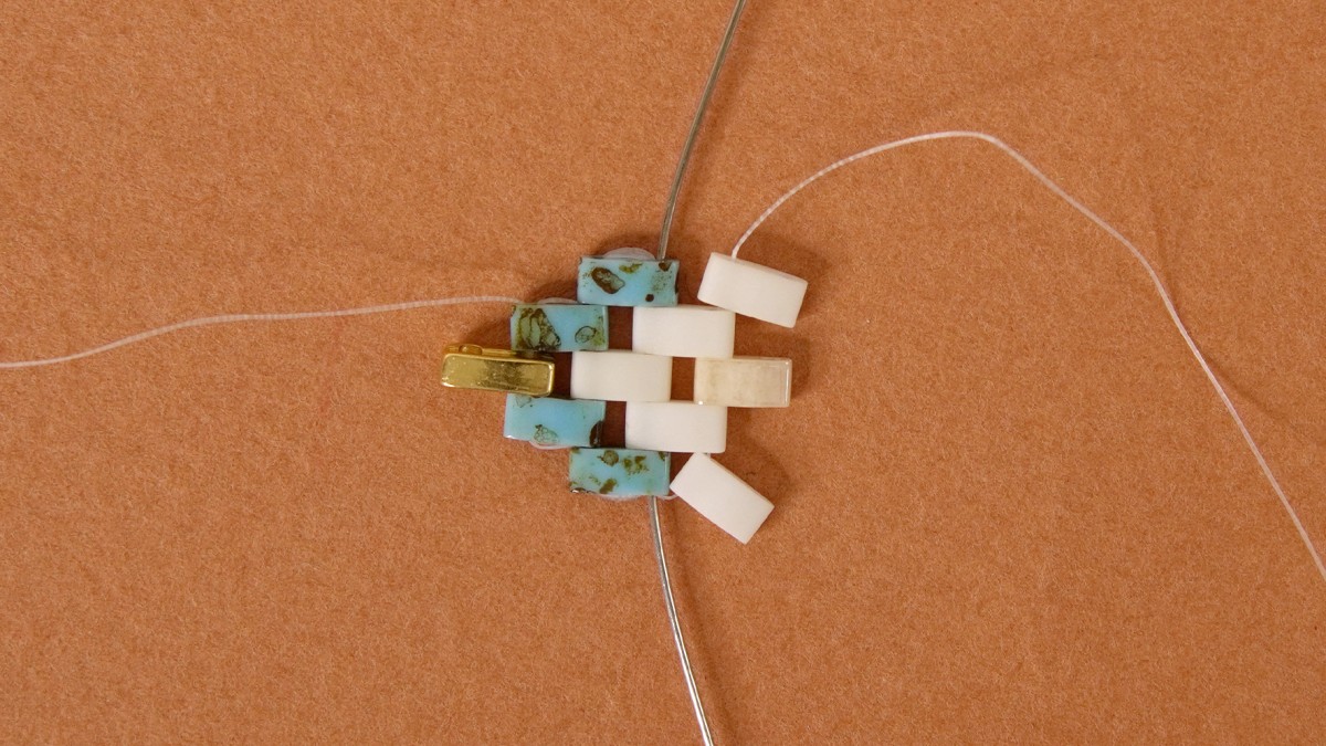 Bracelet Perles Half Tila Miyuki : Etape 4