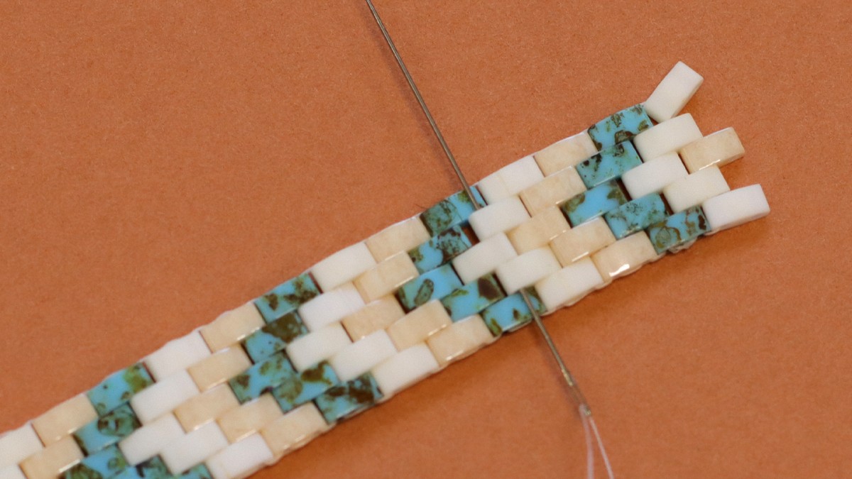 Bracelet Perles Half Tila Miyuki : Etape 9