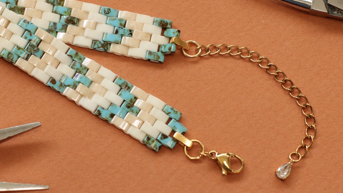 Bracelet Perles Half Tila Miyuki : Etape 12
