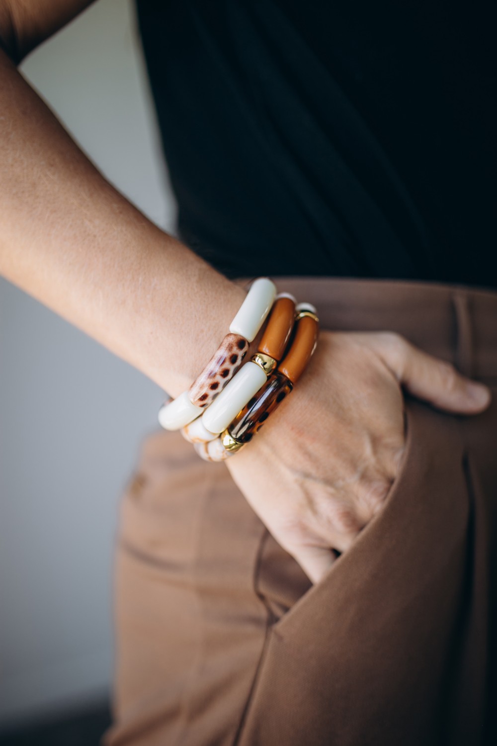 Schéma Bracelets élastiques avec perles tubes automne Schéma Bracelets élastiques avec perles tubes automne