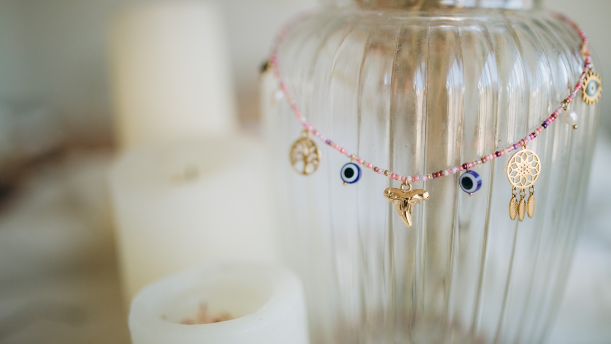 Schéma Collier charms en perles de rocailles