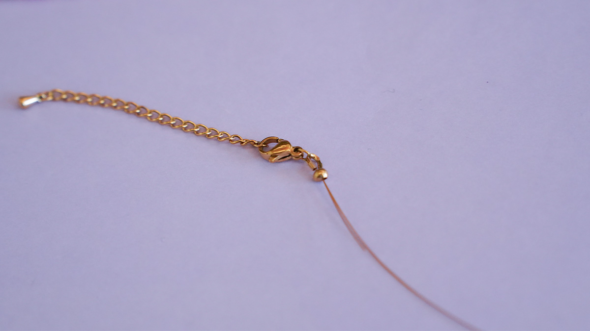 Collier charms en perles de rocailles : Etape 1