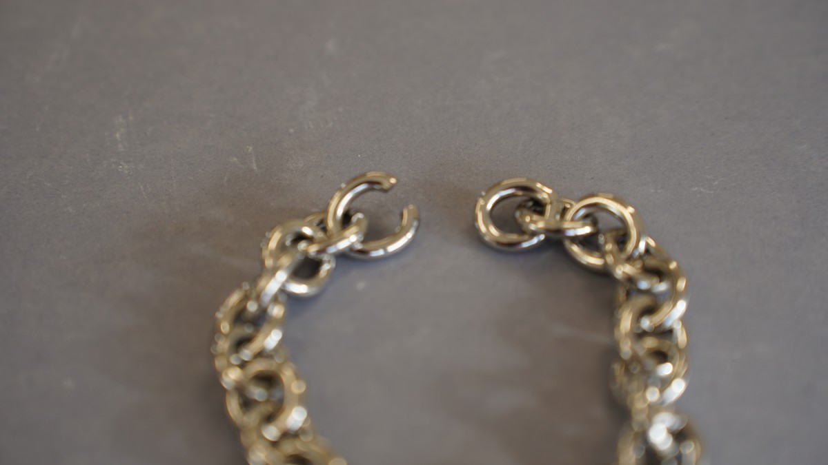 Bracelet et Collier grosse maille avec pierres naturelles : Etape 21