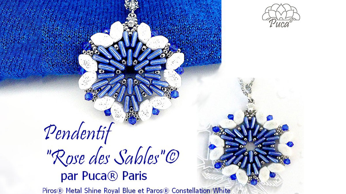 Pendentif Rose des Sables par Puca Pendentif Rose des Sables par Puca