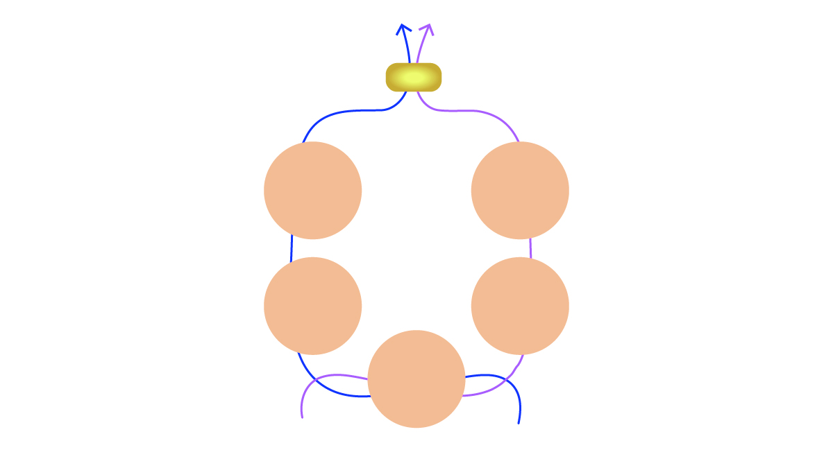 Bracelet fleur en pierre gemme et toupies Preciosa : Etape 3