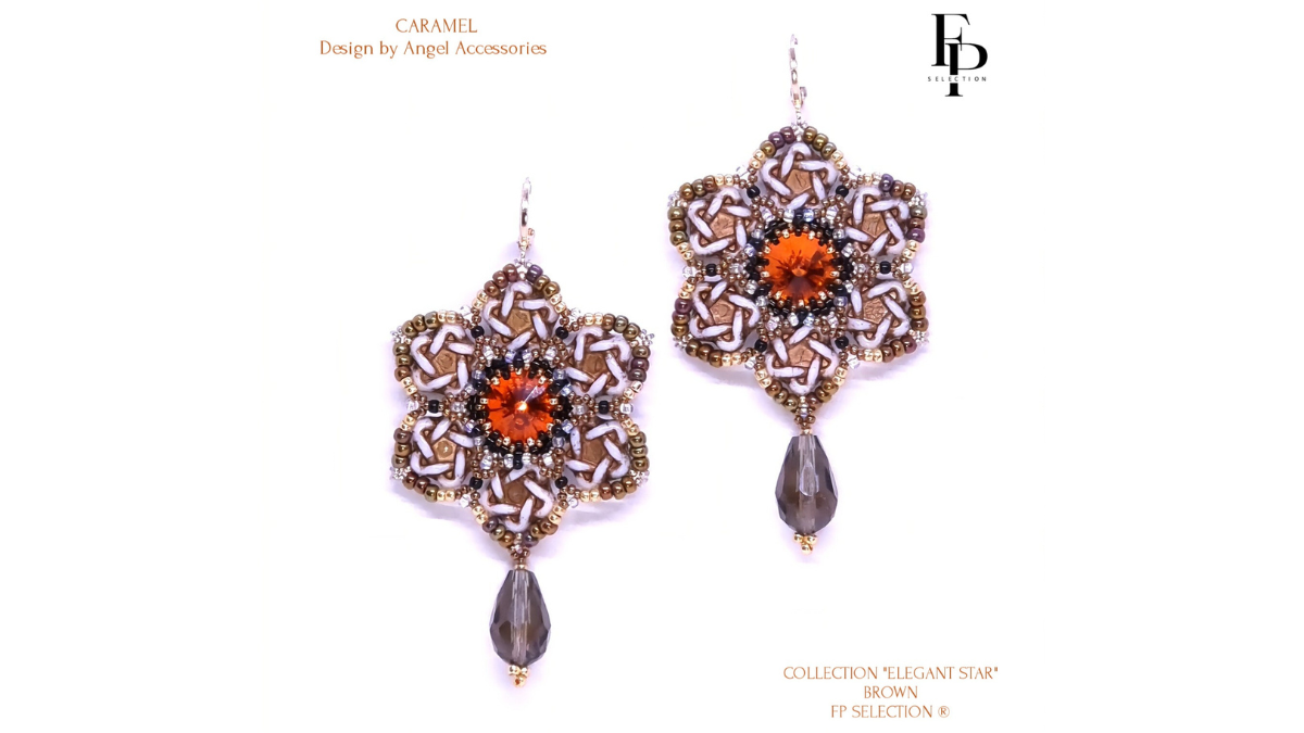 Schéma Boucles d'oreilles Caramel par Angel Accessoiries®