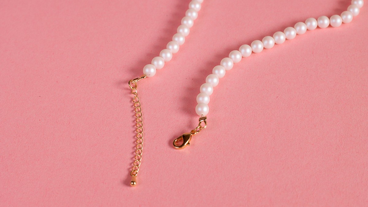 DIY Collier perles nacrées & foulard : Etape 4