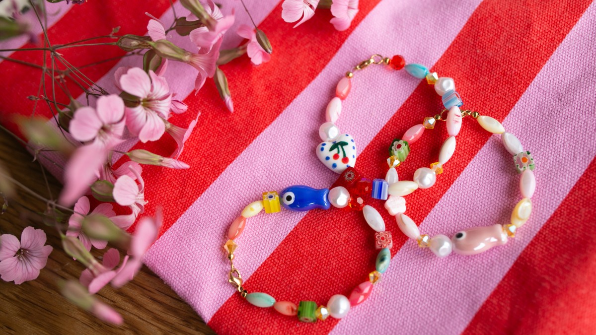 Schéma DIY : Trio de bracelets colorés en perles céramiques, Millefiori et Preciosa