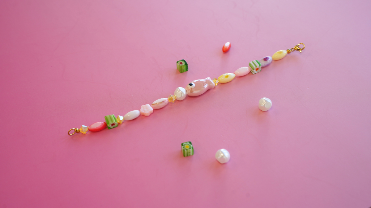 DIY : Trio de bracelets colorés en perles céramiques, Millefiori et Preciosa : Etape 5