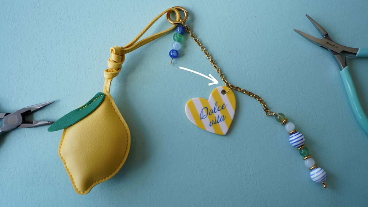 DIY : Bijou de sac citron pour l'été : Etape 7