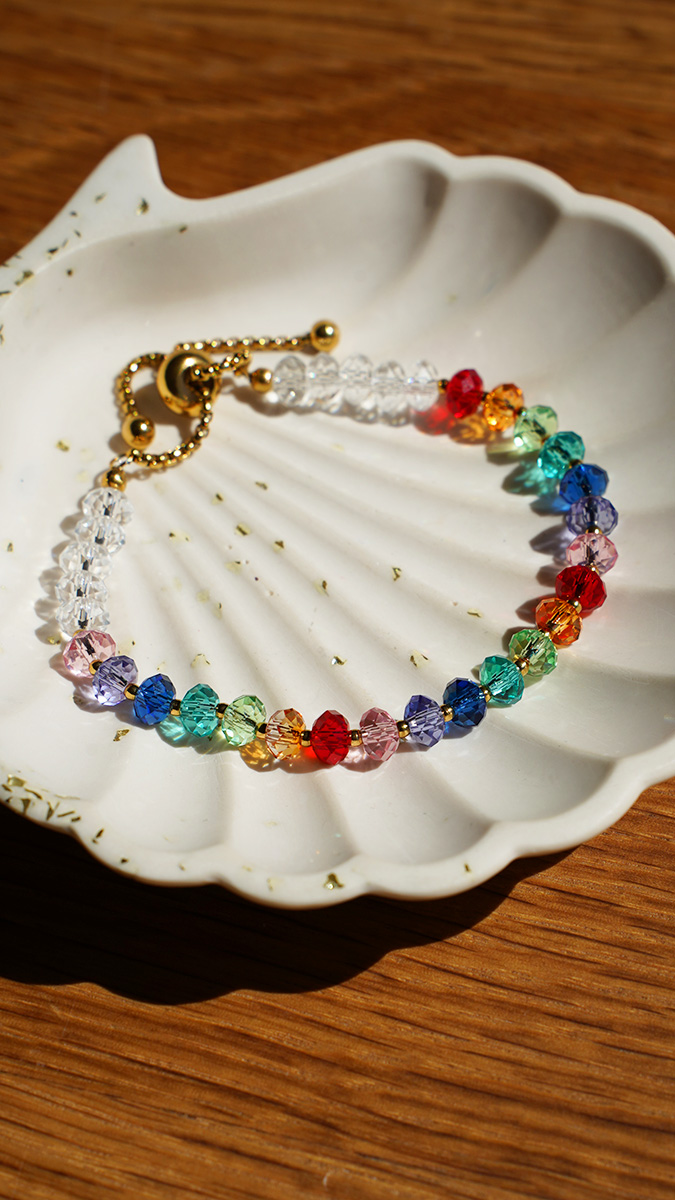 Bracelet en cristaux Swarovski multicolore