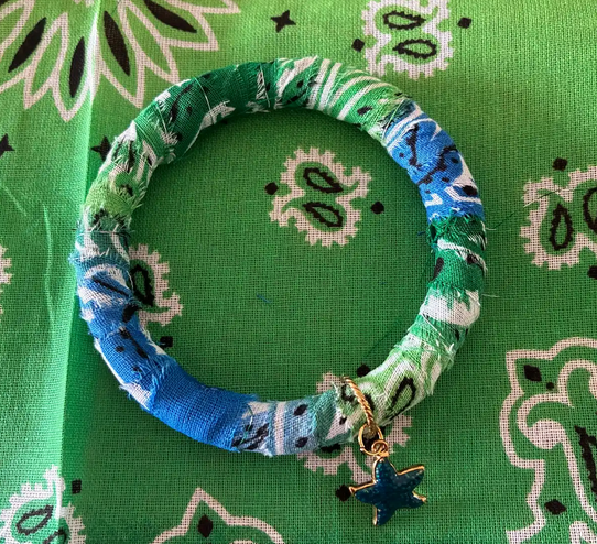 Bracelet jonc en bandana : Etape 5