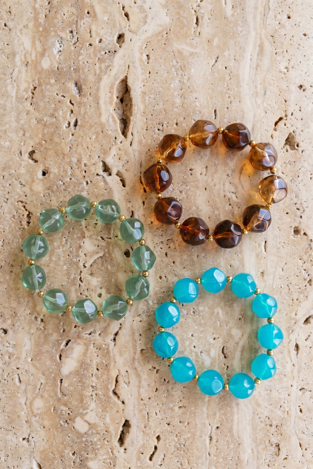 Schéma Bracelets perles rondes résine