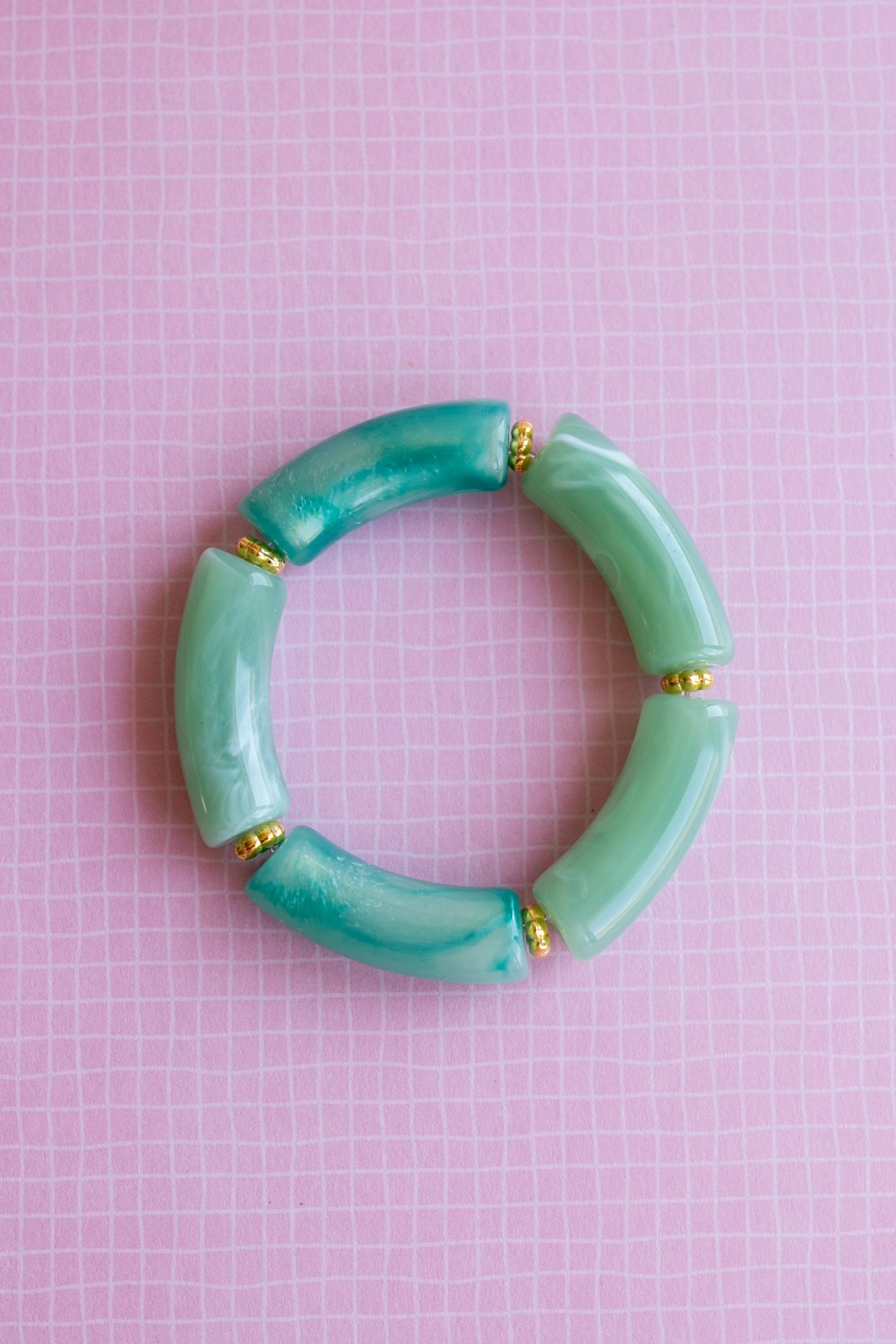 Schéma Bracelet élastique été avec perles tubes