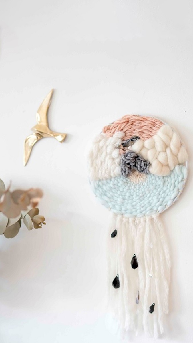 Schéma Tissage mural rond par Julie Robert