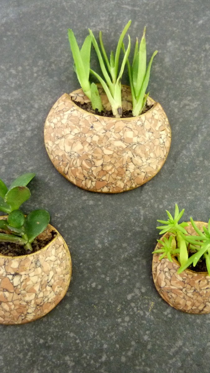 Schéma Porte-plante Polymère imitation Liège Schéma Porte-plante Polymère imitation Liège