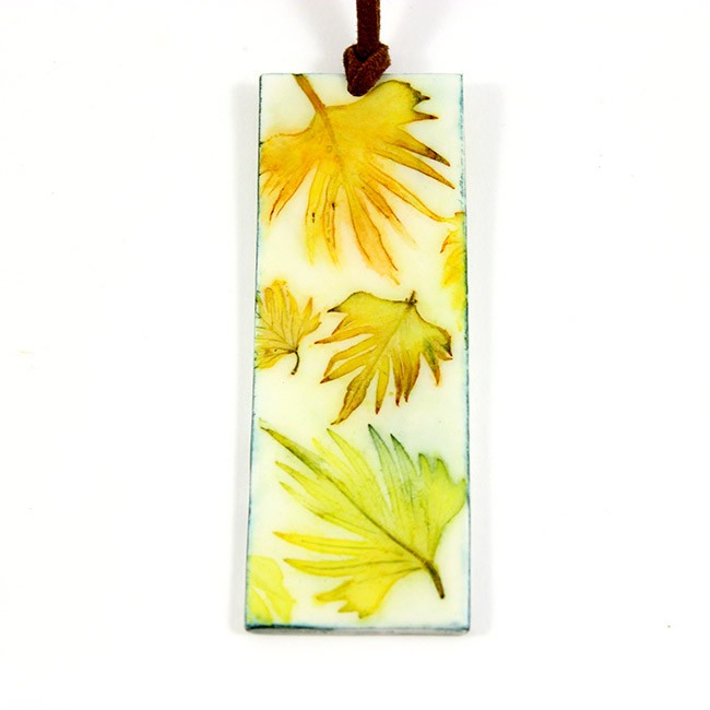 Schéma Marque-page en pâte Fimo et pigments Brusho