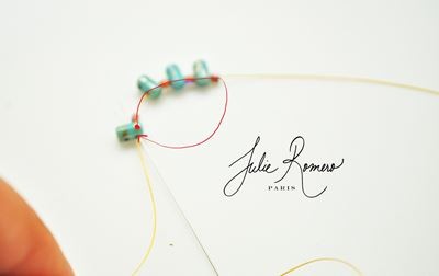 Bracelet perles en verre Groovy Tiles Rullas et Rocailles Miyuki : Etape 2