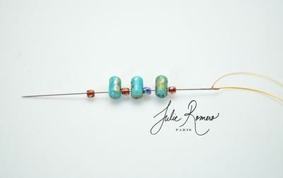 Bracelet perles en verre Groovy Tiles Rullas et Rocailles Miyuki : Etape 7