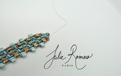 Bracelet perles en verre Groovy Tiles Rullas et Rocailles Miyuki : Etape 33
