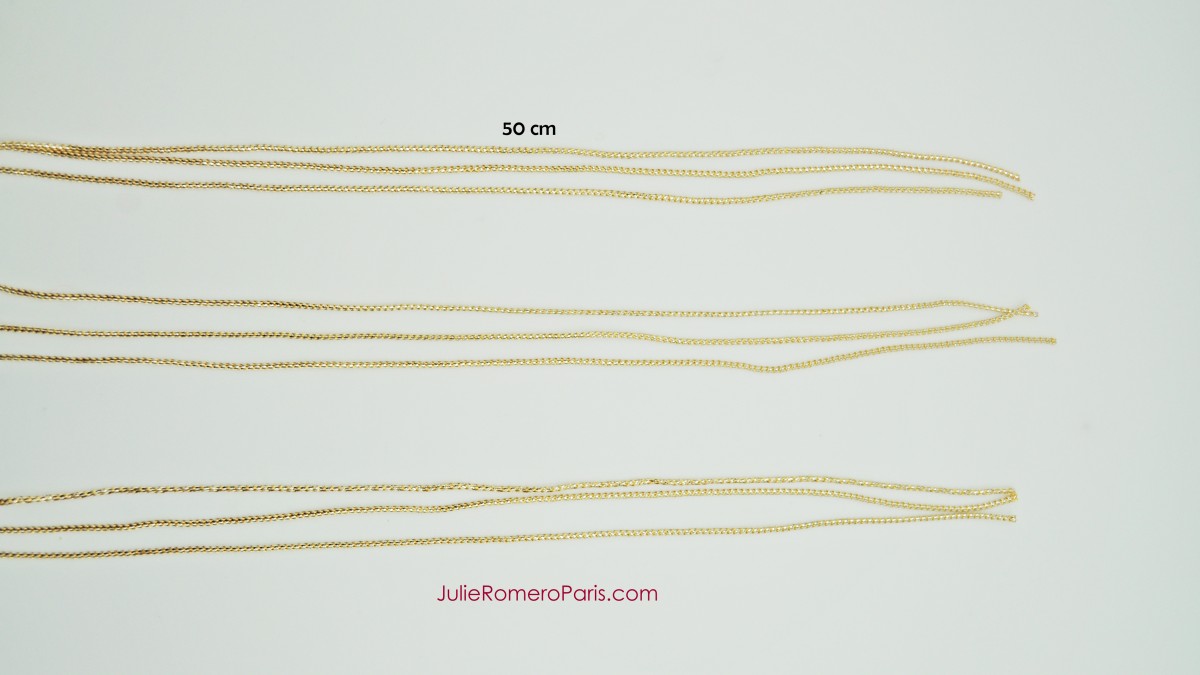 Headband rocailles Toho et chaîne strass PureCrystal : Etape 1