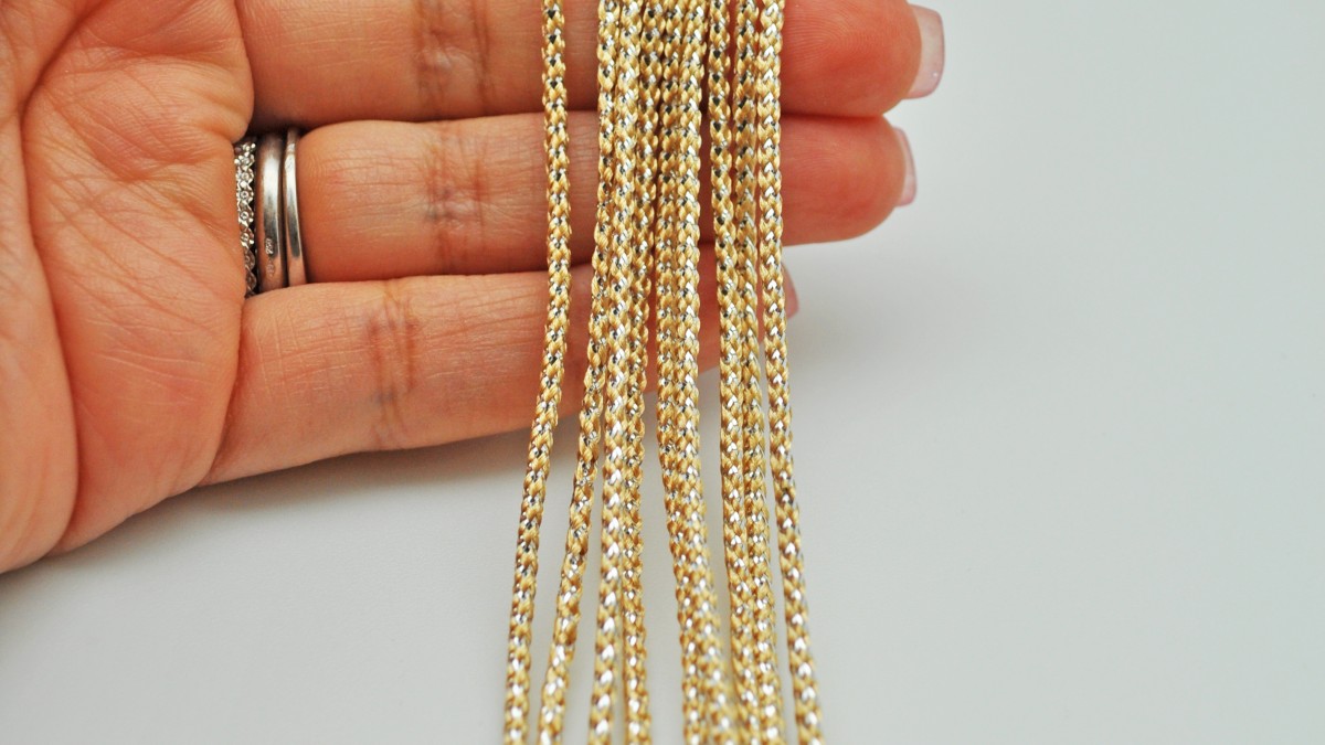 Headband rocailles Toho et chaîne strass PureCrystal : Etape 2