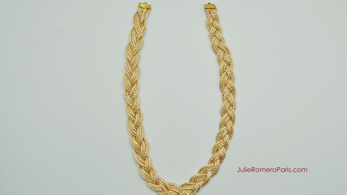 Headband rocailles Toho et chaîne strass PureCrystal : Etape 6