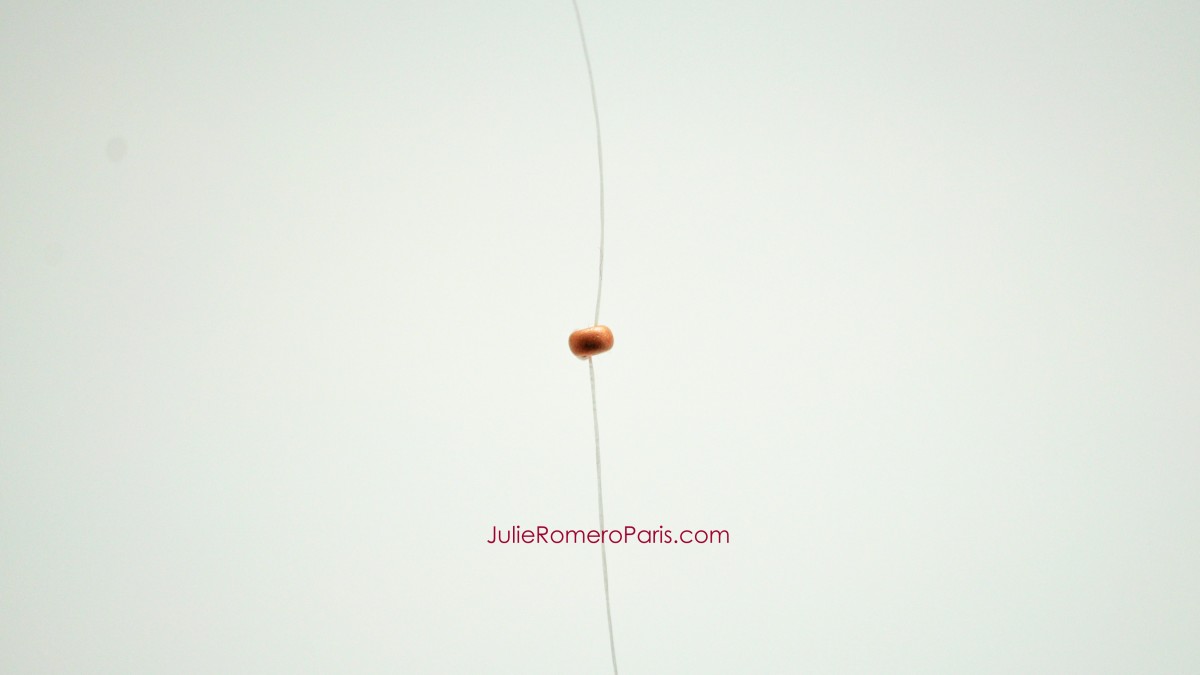 Headband rocailles Toho et chaîne strass PureCrystal : Etape 7