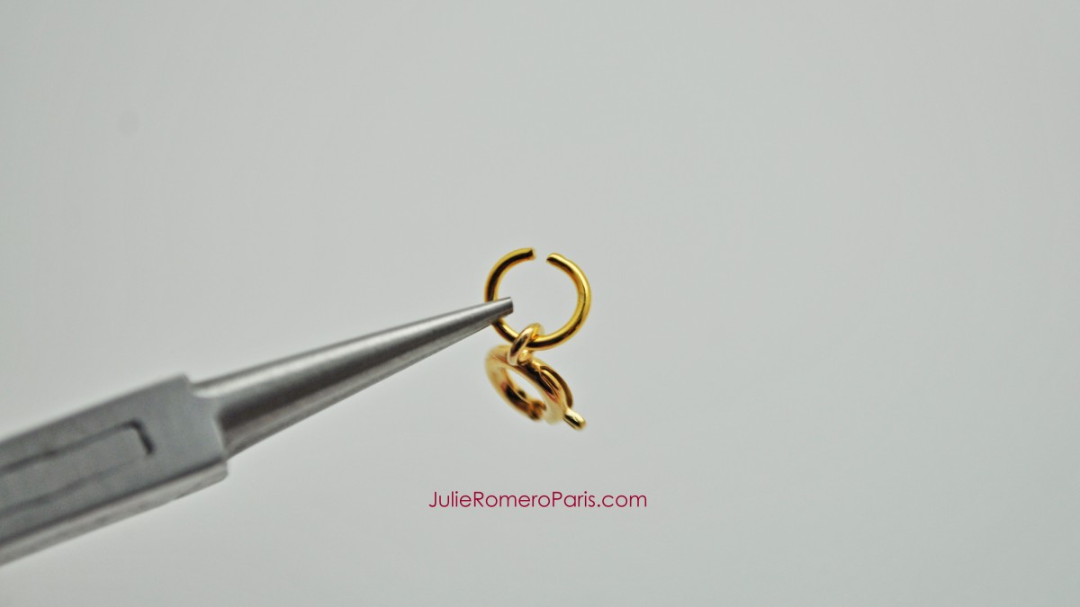 Headband rocailles Toho et chaîne strass PureCrystal : Etape 15