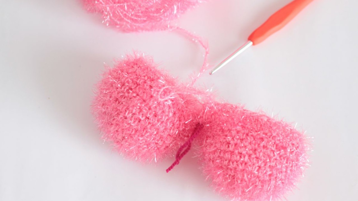 DIY Coeur éponge tawashi en fil Creative Bubble : Etape 3