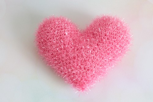 DIY Coeur éponge tawashi en fil Creative Bubble : Etape 5