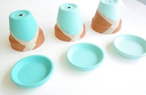 DIY Peindre ses pots de fleurs avec la peinture decoCème Pébéo : Etape 7