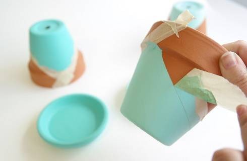 DIY Peindre ses pots de fleurs avec la peinture decoCème Pébéo : Etape 8