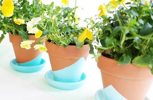 DIY Peindre ses pots de fleurs avec la peinture decoCème Pébéo : Etape 9
