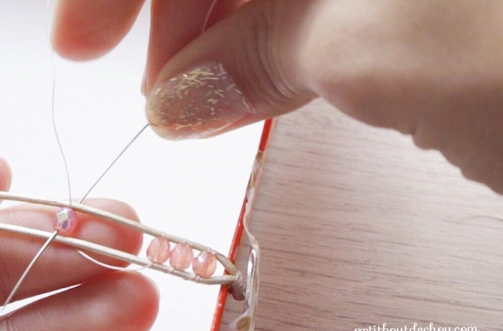 Bracelet wrap tendance avec Miyuki Quarter Tila, spike beads PureCrystal et Amos® par Puca® : Etape 4