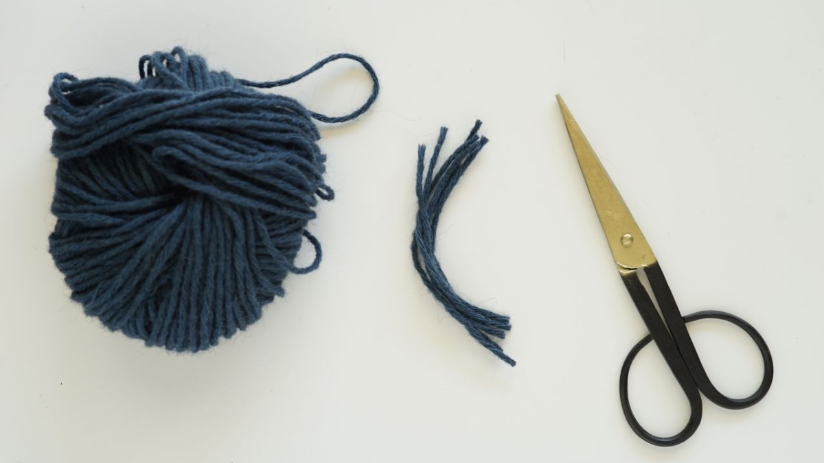 DIY facile : customisation d'une pochette au point noué par Julie Robert : Etape 4