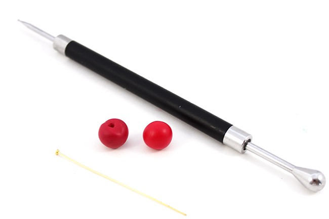 Boucles d'oreilles cerises en Fimo : Etape 5 Boucles d'oreilles cerises en Fimo : Etape 5