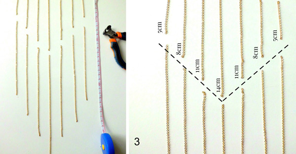 Décoration Mobile Mural bohème en pompons : Etape 2