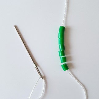 DIY tissage brickstitch en perles à repasser : Etape 1