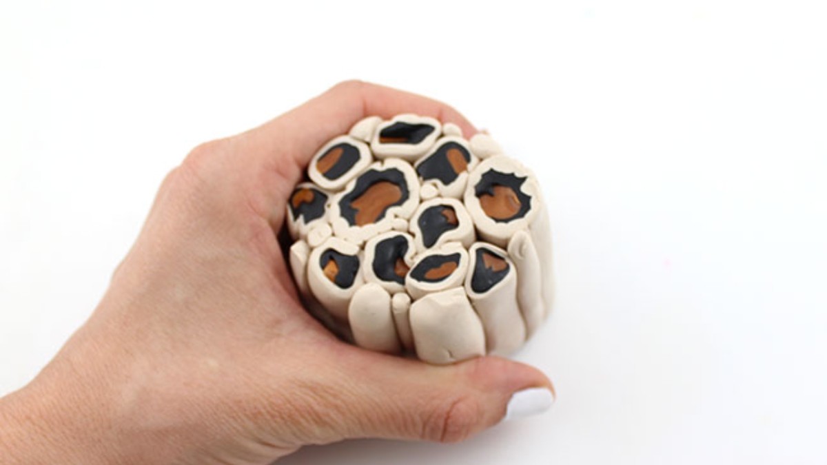 Parure de bijoux fantaisie Fimo motif cane léopard : Etape 6