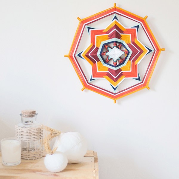 Schéma DIY tissage Mexicain Ojo de Dios