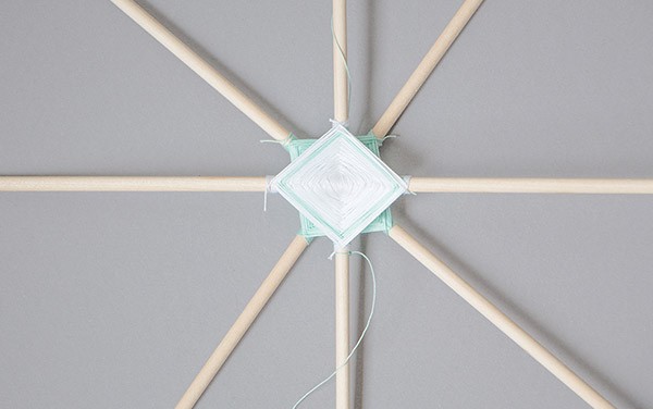 DIY tissage Mexicain Ojo de Dios : Etape 7