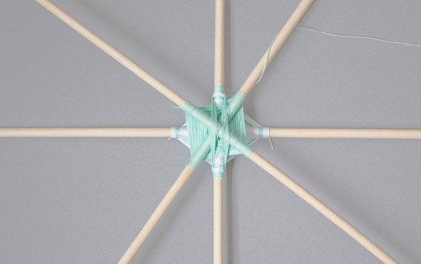 DIY tissage Mexicain Ojo de Dios : Etape 9