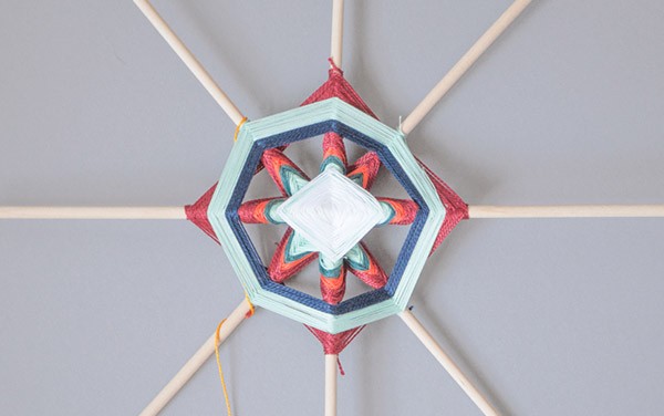 DIY tissage Mexicain Ojo de Dios : Etape 14