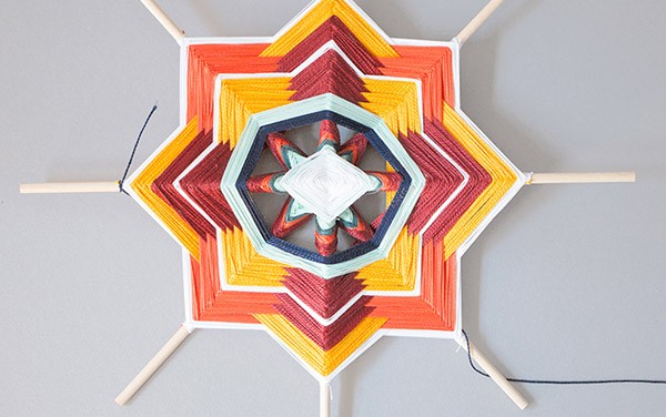 DIY tissage Mexicain Ojo de Dios : Etape 15