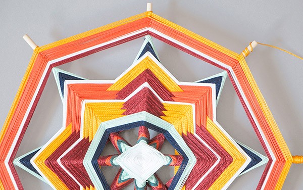 DIY tissage Mexicain Ojo de Dios : Etape 18
