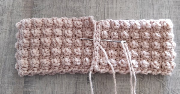 DIY bandeau headband au crochet : Etape 5