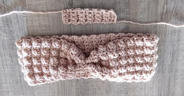 DIY bandeau headband au crochet : Etape 6